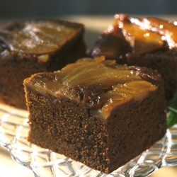 Upside down Pear Gingerbread
